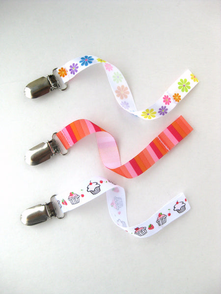 PACIFIER CLIP Holder- Dummy Clip- Pacifier Clip Set- Universal Paci Clip- Soother Clip- Soothie String- Baby Shower Gift- Toy Clip