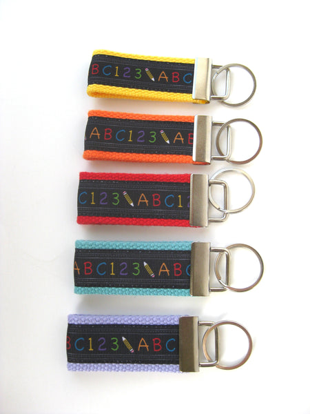 Teacher Gift Under 10 - Teacher Key Fob Wrist Keychain - Teacher Key Chain