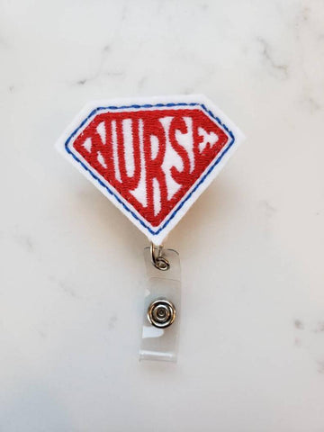 Super Nurse Badge Holders - Nurse Badge Reels - Retractable ID Badge –  Sweet Sparrow Design
