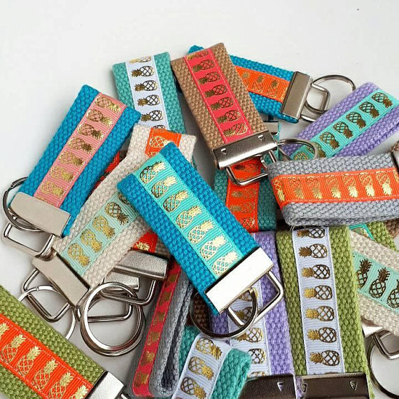Gifts for Coworkers - 10 Mini KEY FOB - Coworker Gift Under 10 - Womens Gift for Her - Bulk Holiday Gift
