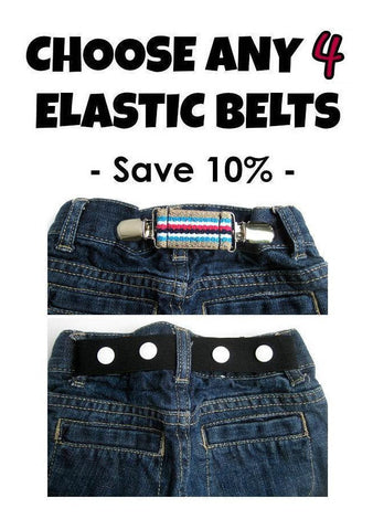 Toddler Belt for Boys and Girls- Elastic Snap Belt for Kids- Kids Belt- Baby Belt