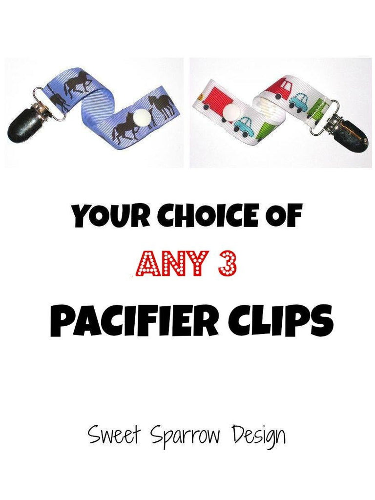 PACIFIER CLIP Holder- Dummy Clip- Pacifier Clip Set- Universal Paci Clip- Soother Clip- Soothie String- Baby Shower Gift- Toy Clip