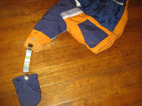 Colorful Dinosaur MITTEN CLIPS for Kids Winter Jacket - Boys Mitt Clips