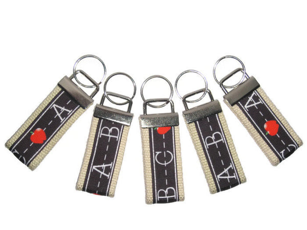 Mini KEY FOB- Teacher Gift Under 10- Teacher Keychain- Key Ring- Teacher Key Fob- Womens Key Chain